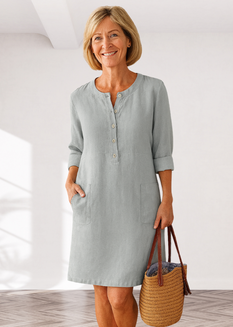 EVI | Casual Women's Dress with Relaxed Fit and Timeless Look for Every Day