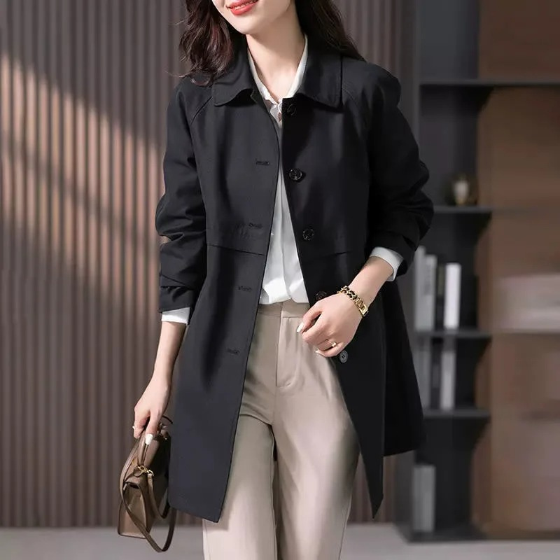 Margot | Elegant Mid-Length Trench Coat