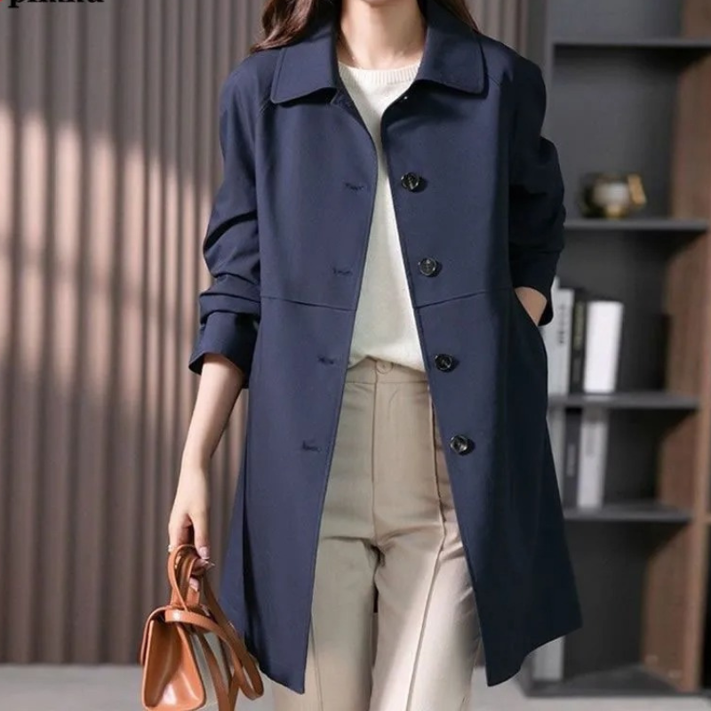 Margot | Elegant Mid-Length Trench Coat