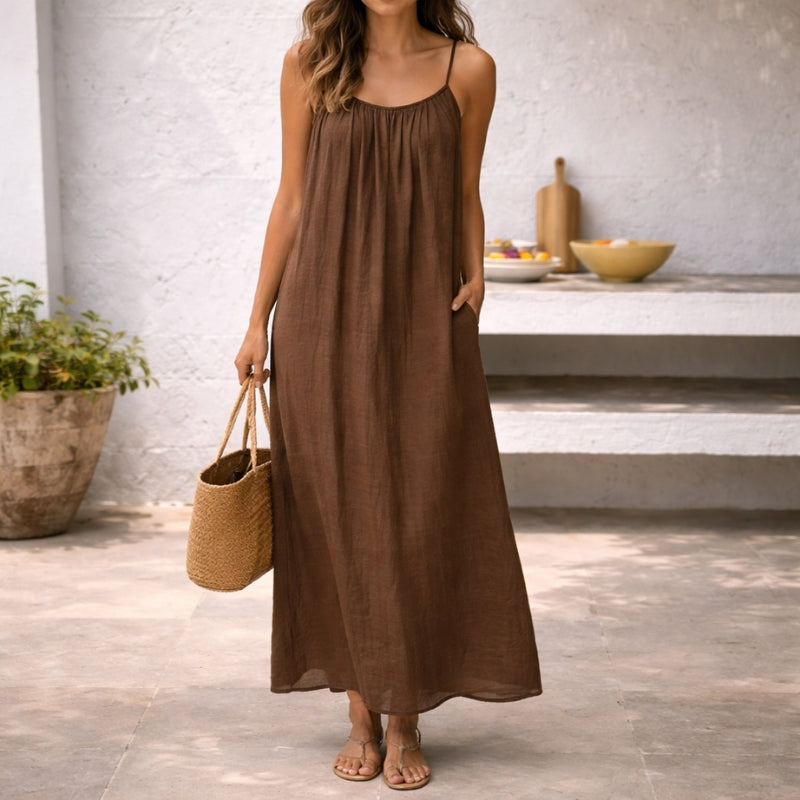 ISLA | Breezy Maxi Dress with Adjustable Waist for a Perfect Custom Fit