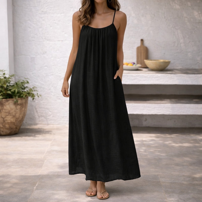 ISLA | Breezy Maxi Dress with Adjustable Waist for a Perfect Custom Fit