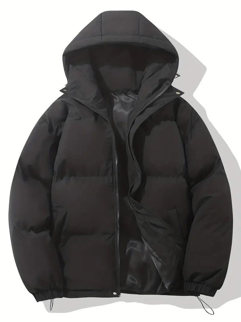 Women's Padded Winter Puffer Jacket with Hood