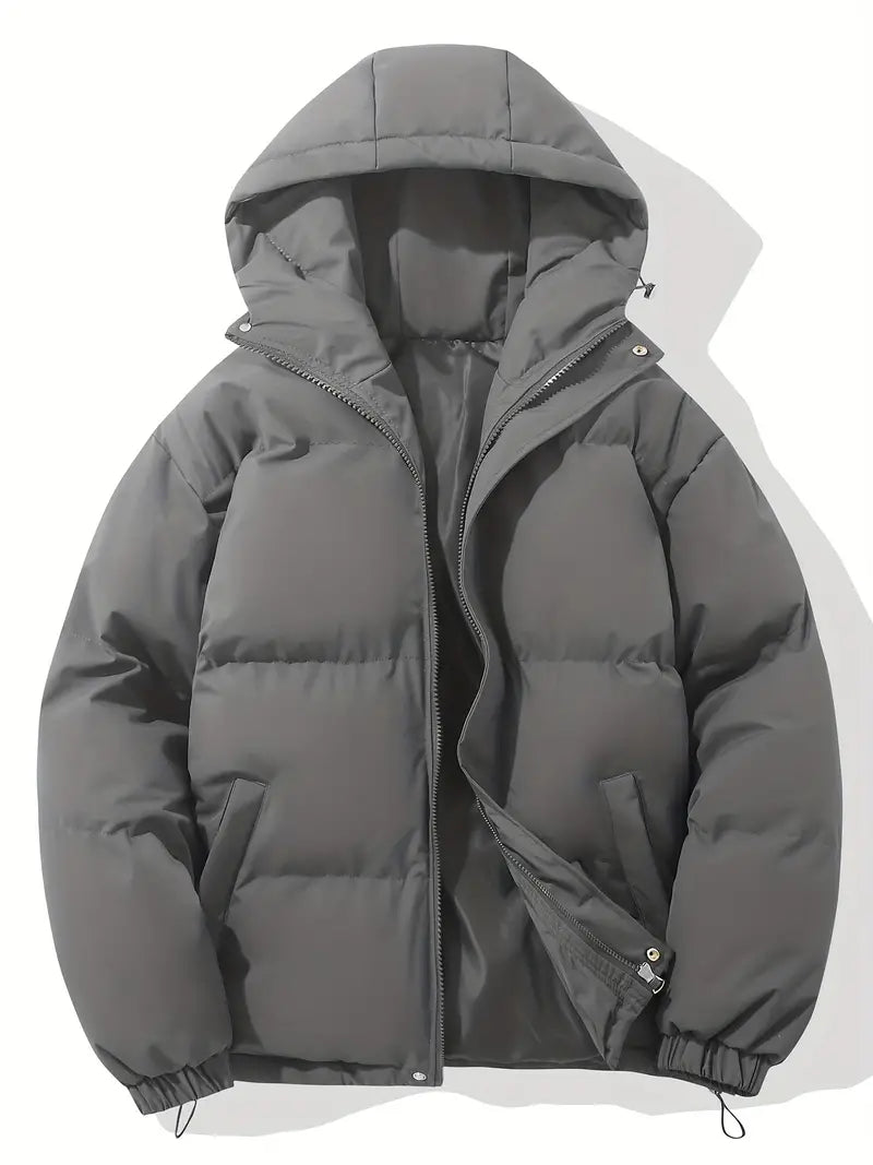 Women's Padded Winter Puffer Jacket with Hood