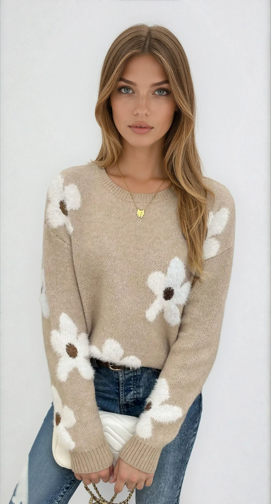Women's Round Neck Knit Sweater