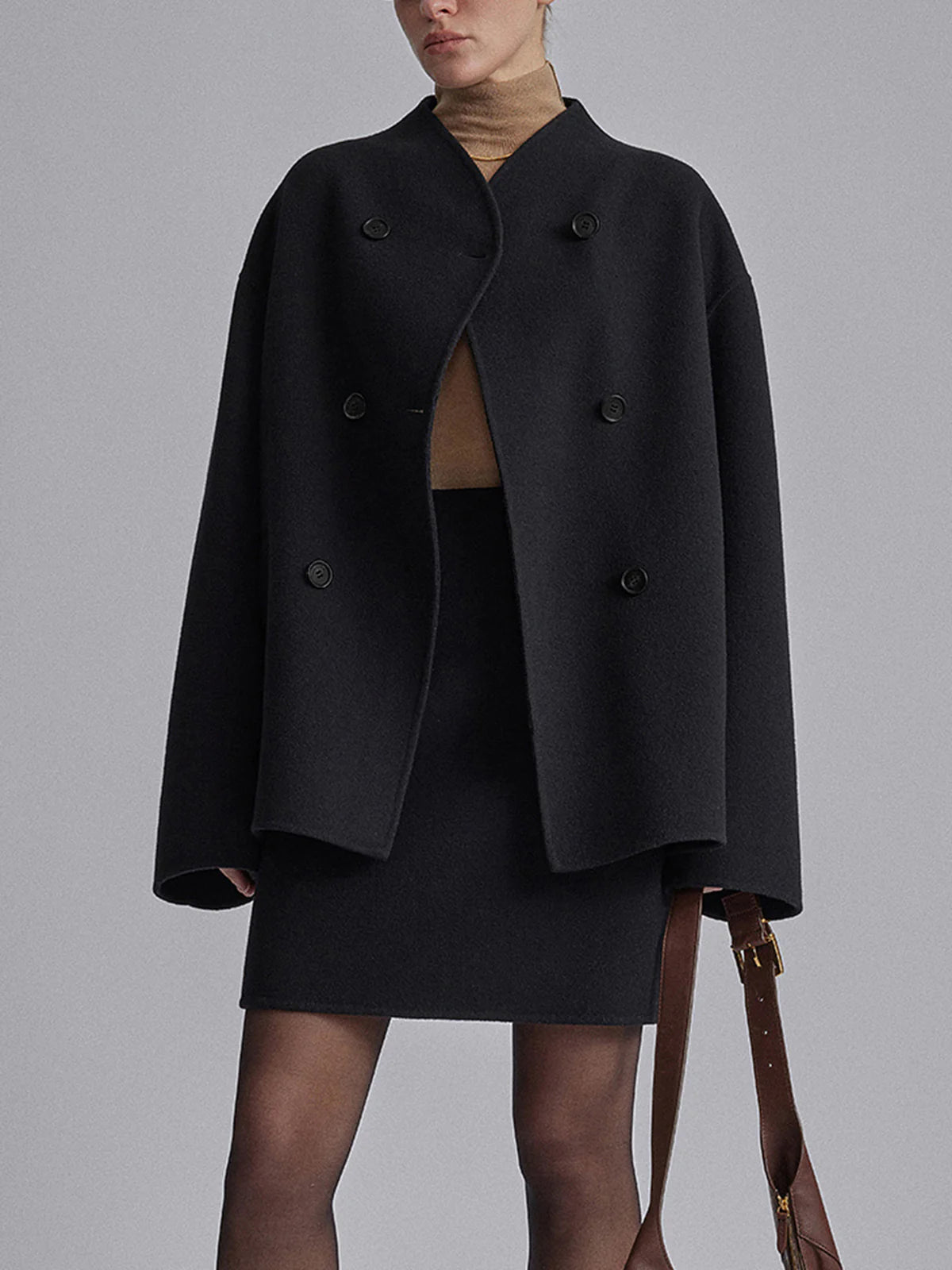 Women's Oversized Double-Breasted Coat