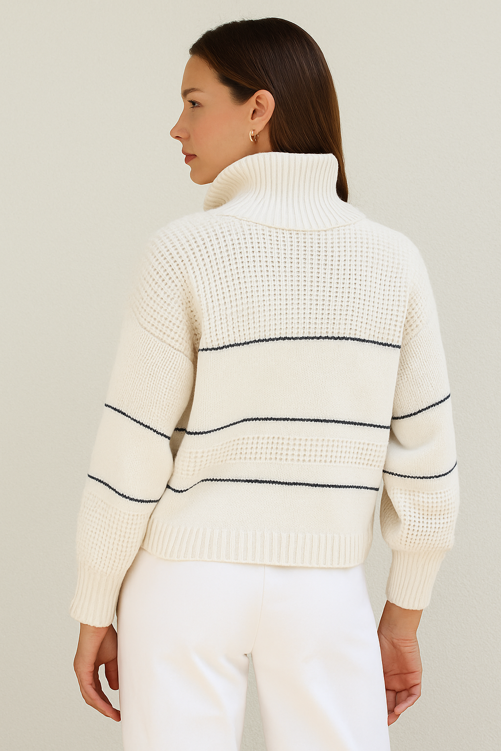 Button Collar Knit Pullover