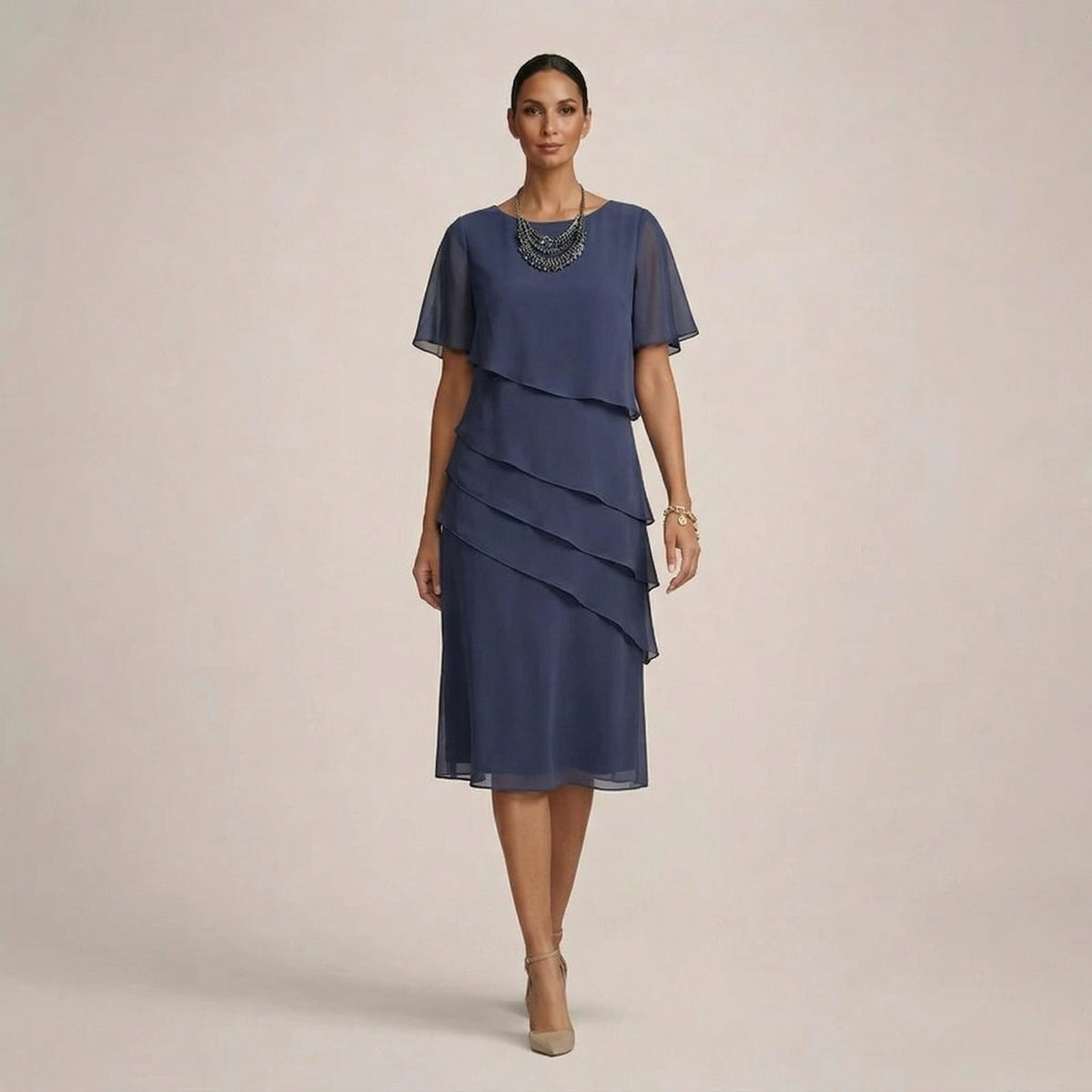 MARA | Elegant Ruffle Dress with Flattering Comfort