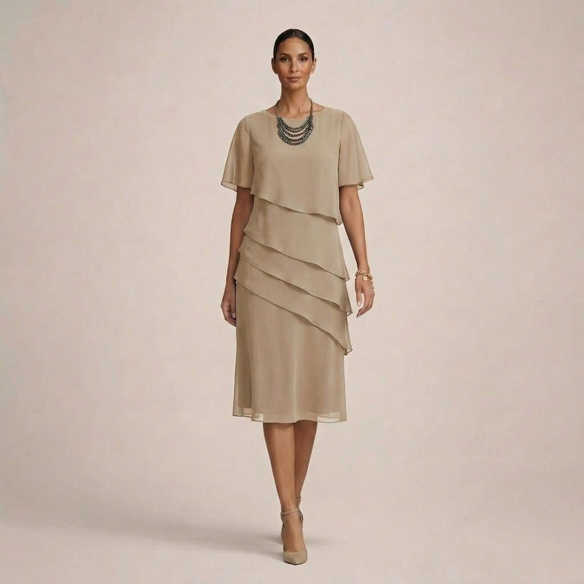 MARA | Elegant Ruffle Dress with Flattering Comfort