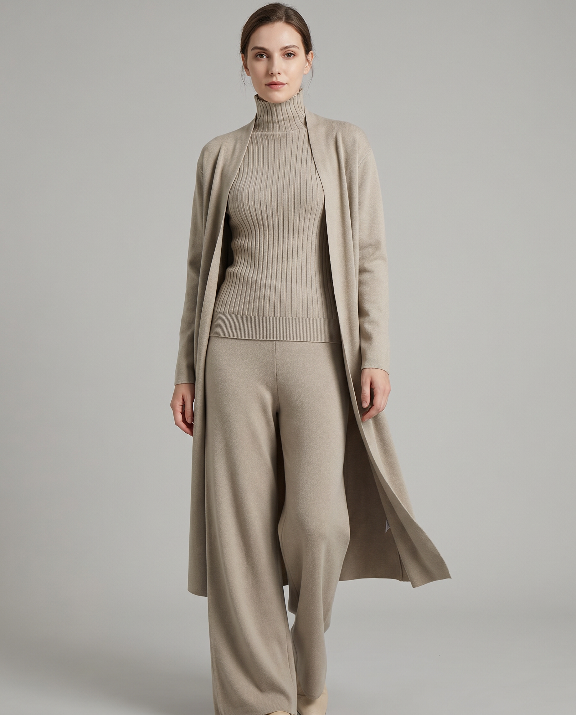 Women's Elegant Three-Piece Coordinated Set in Versatile Colours