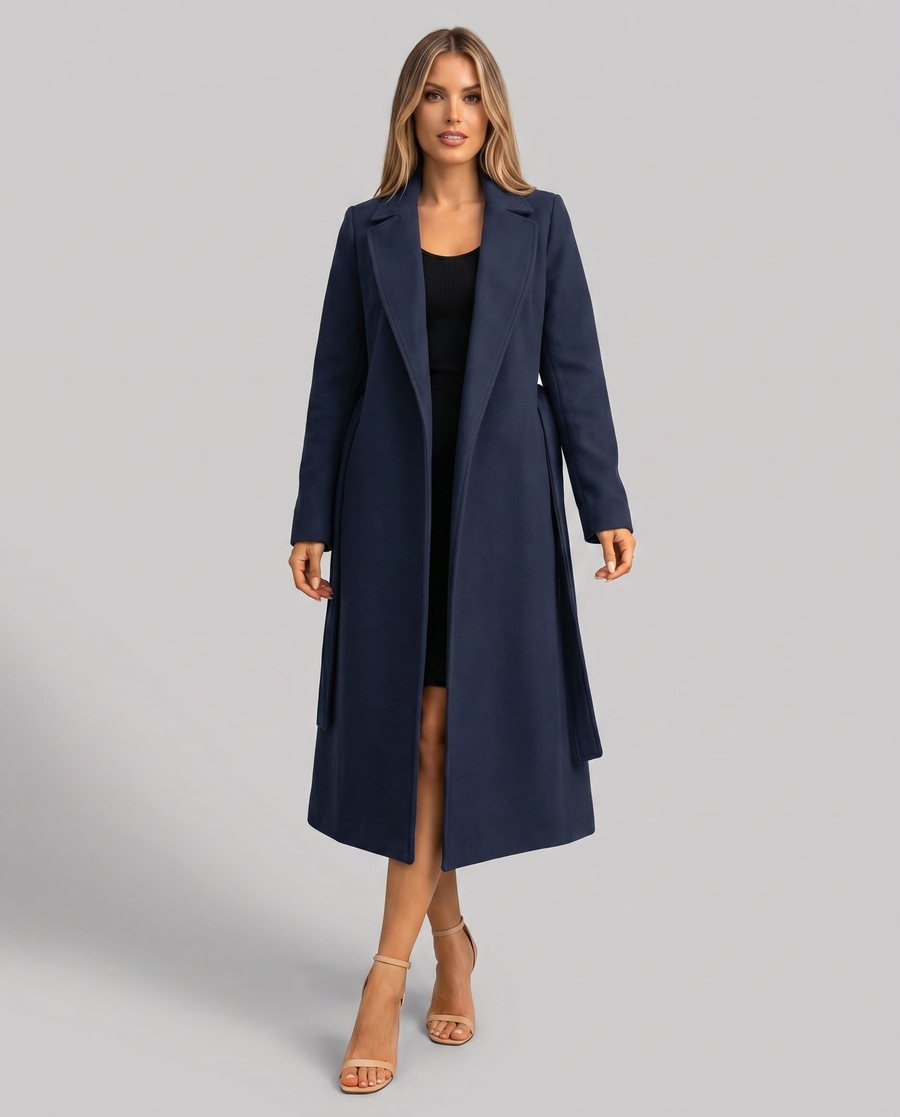 Long Classic Single-Breasted Winter Trench Coat