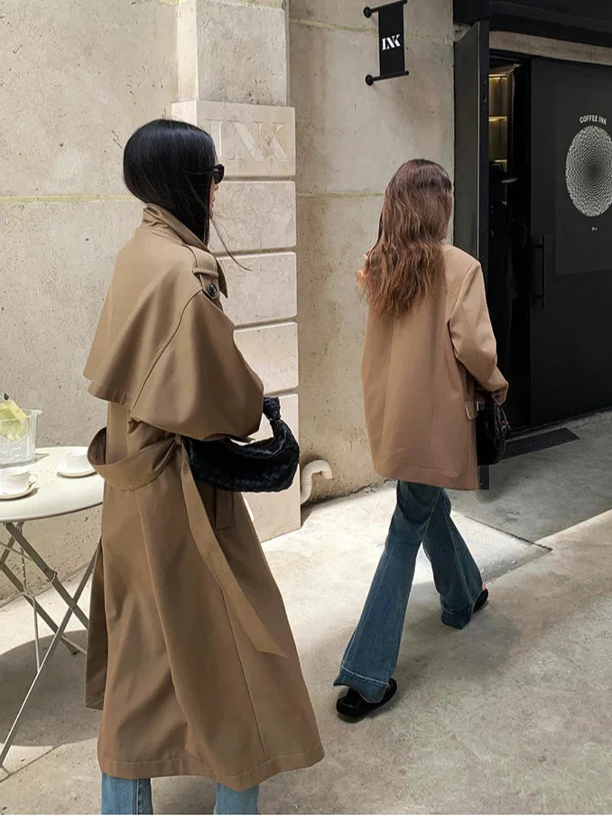 Women's Oversized Long Trench Coat