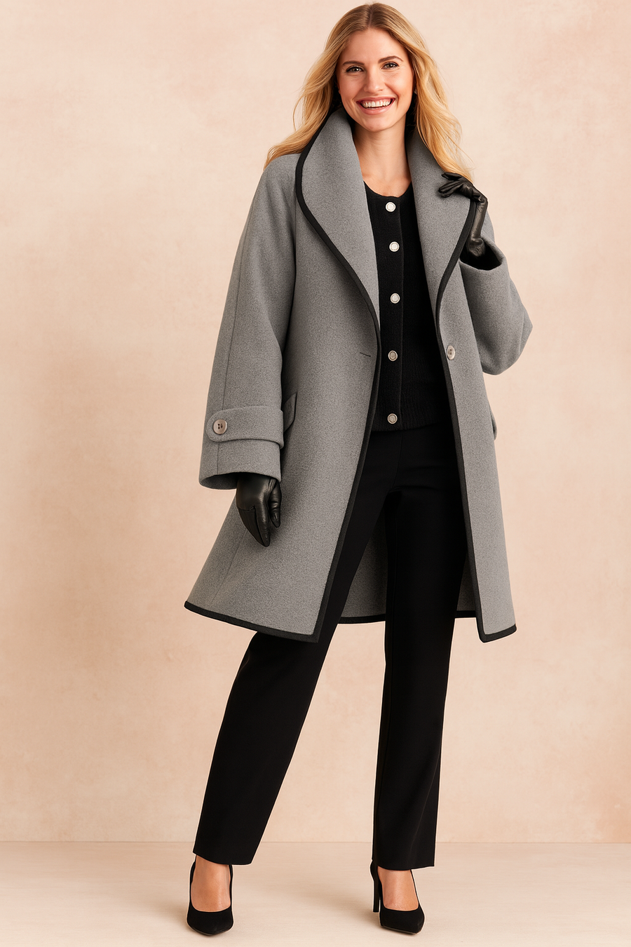 Stylish Warm Padded Mid-Length Winter Jacket for Women