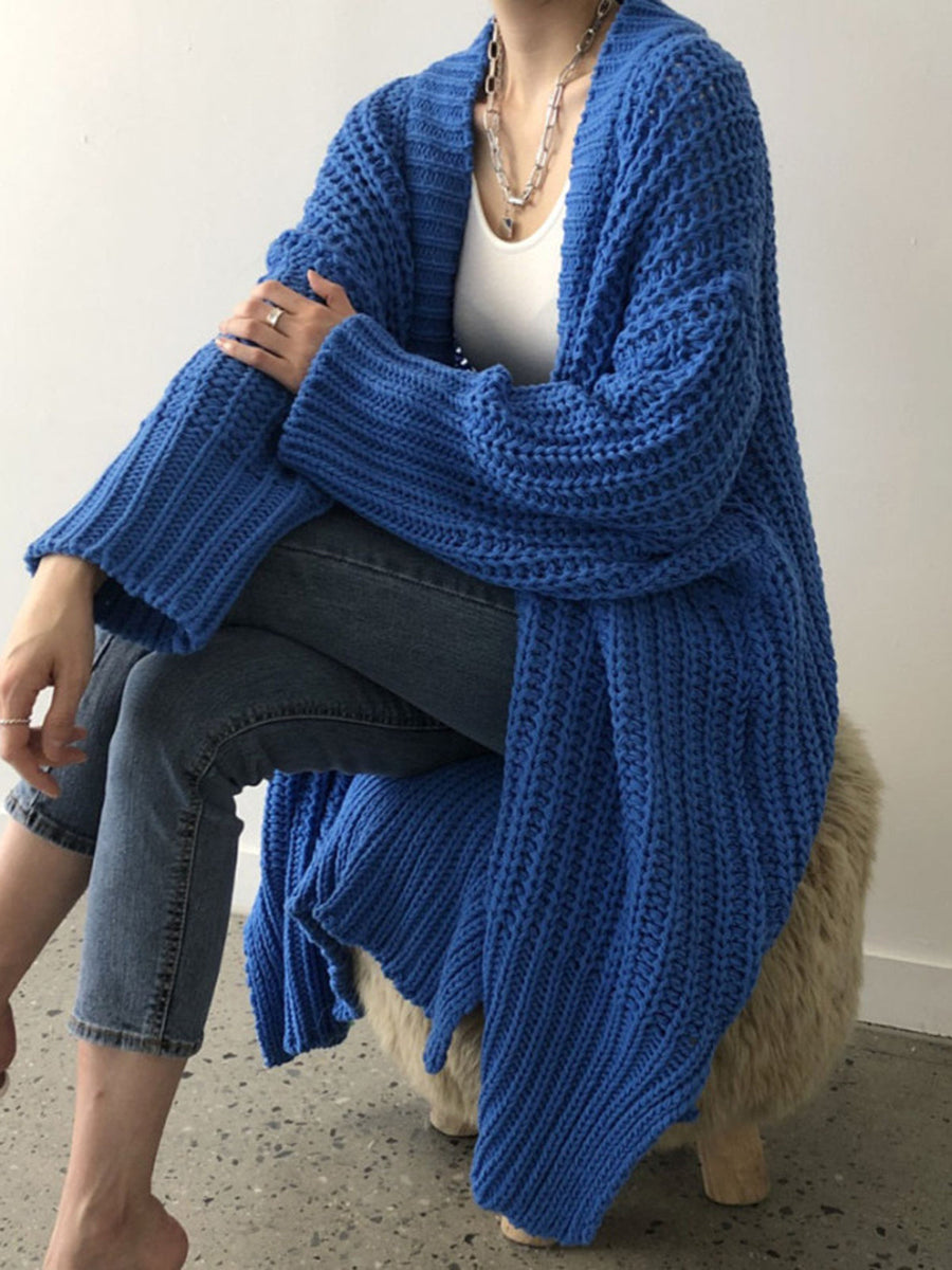 Oversized Split Knit Cardigan