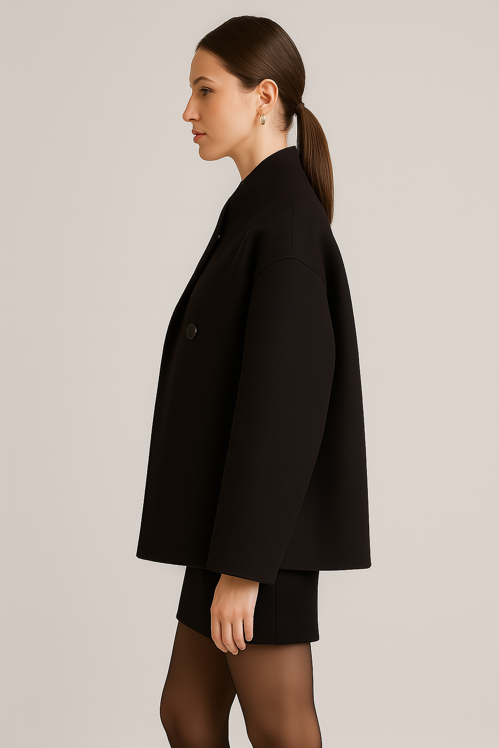 Women's Oversized Double-Breasted Coat