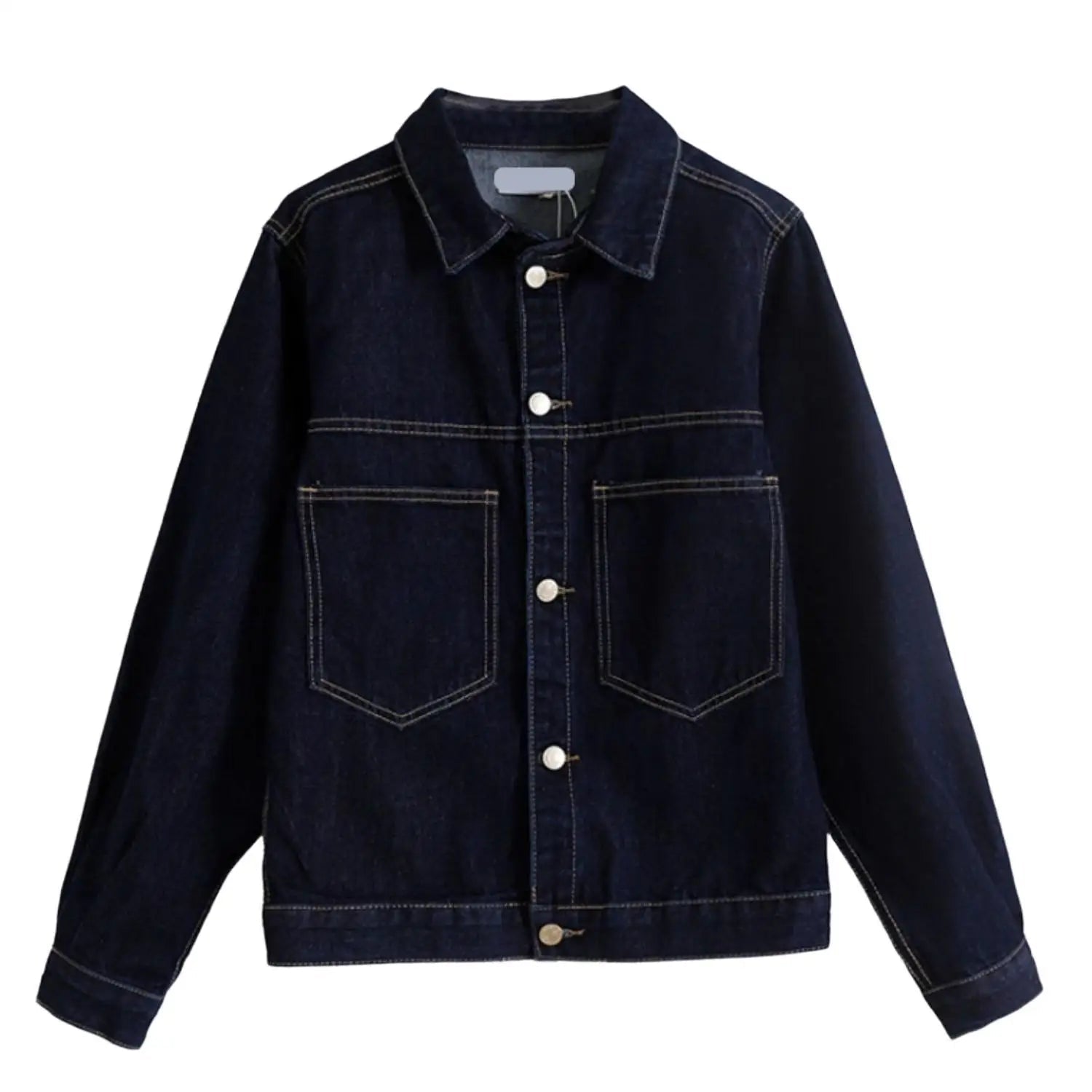 Women’s Classic Denim Jacket with Structured Fit and Utility Chest Pockets