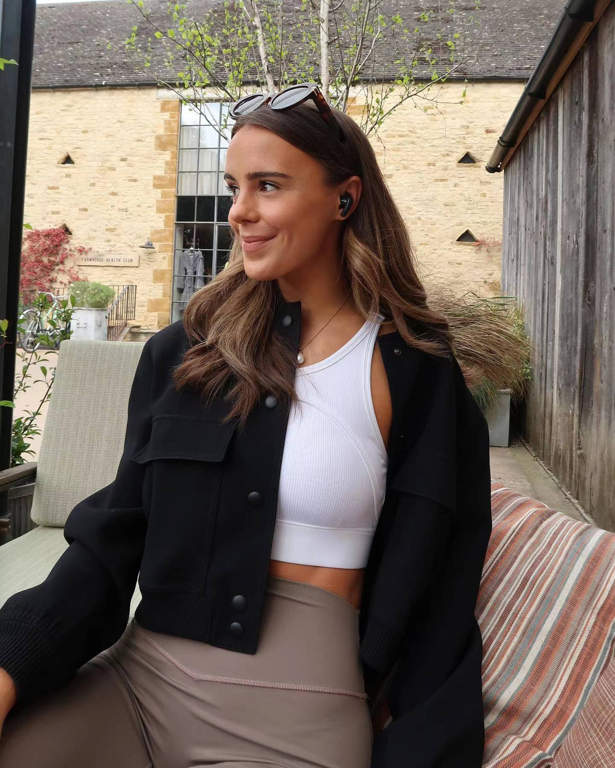 Women's Maven Cropped Bomber Jacket