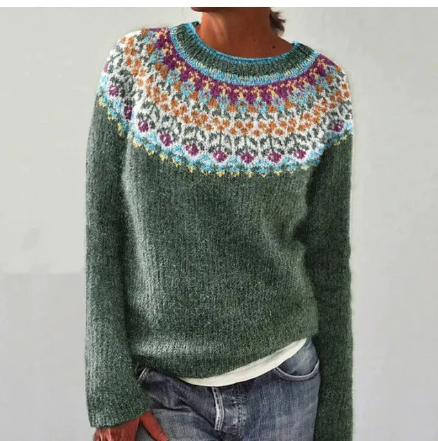 Women's Retro Knitted Sweater