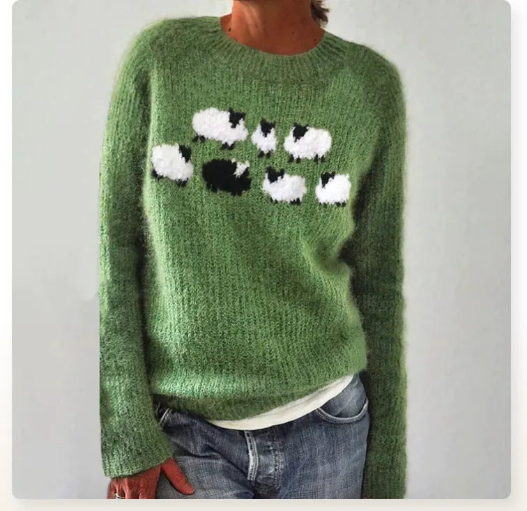 Women's Retro Knitted Sweater