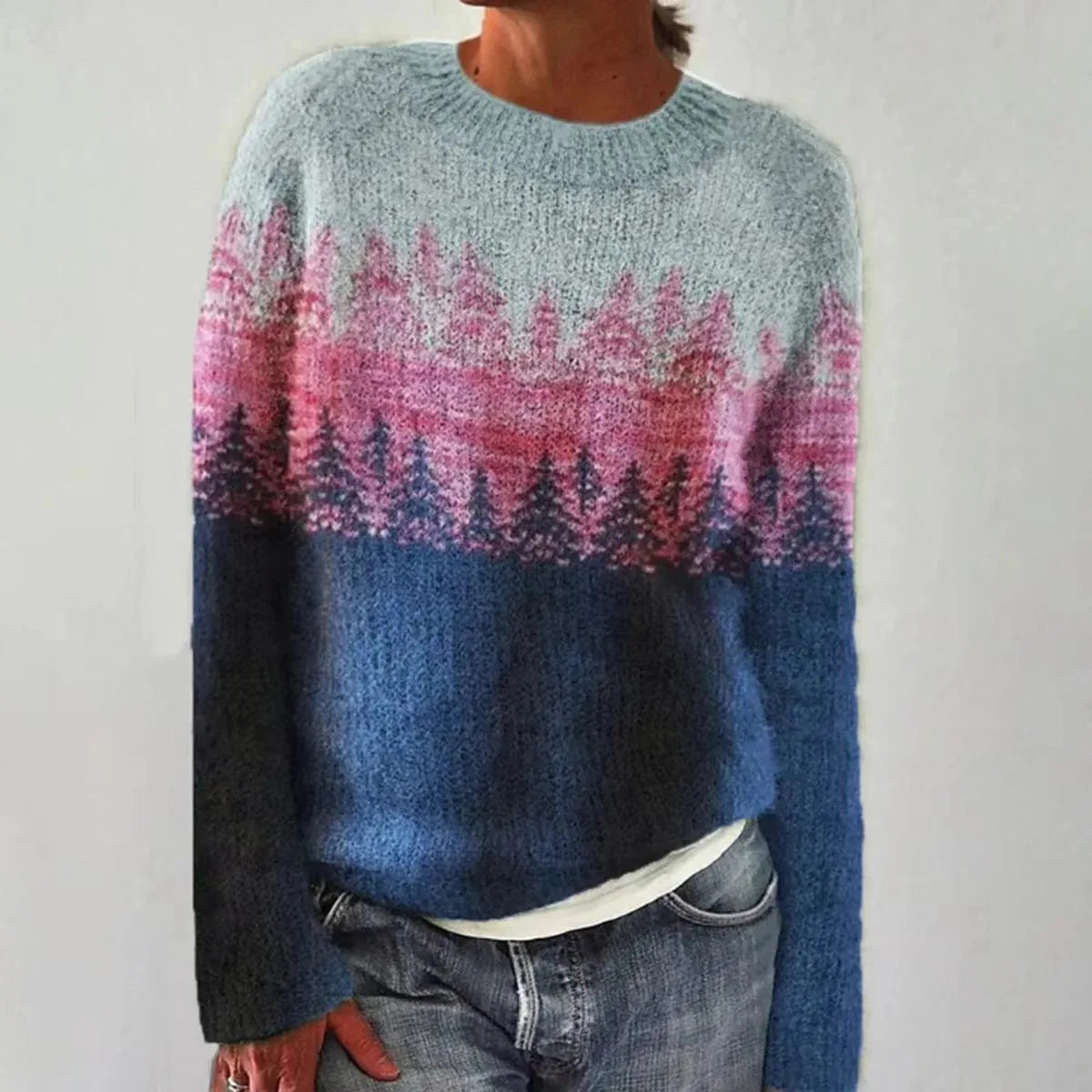 Women's Retro Knitted Sweater