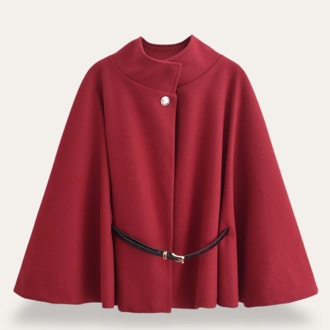 Stylish Wool Cape Coat for Women