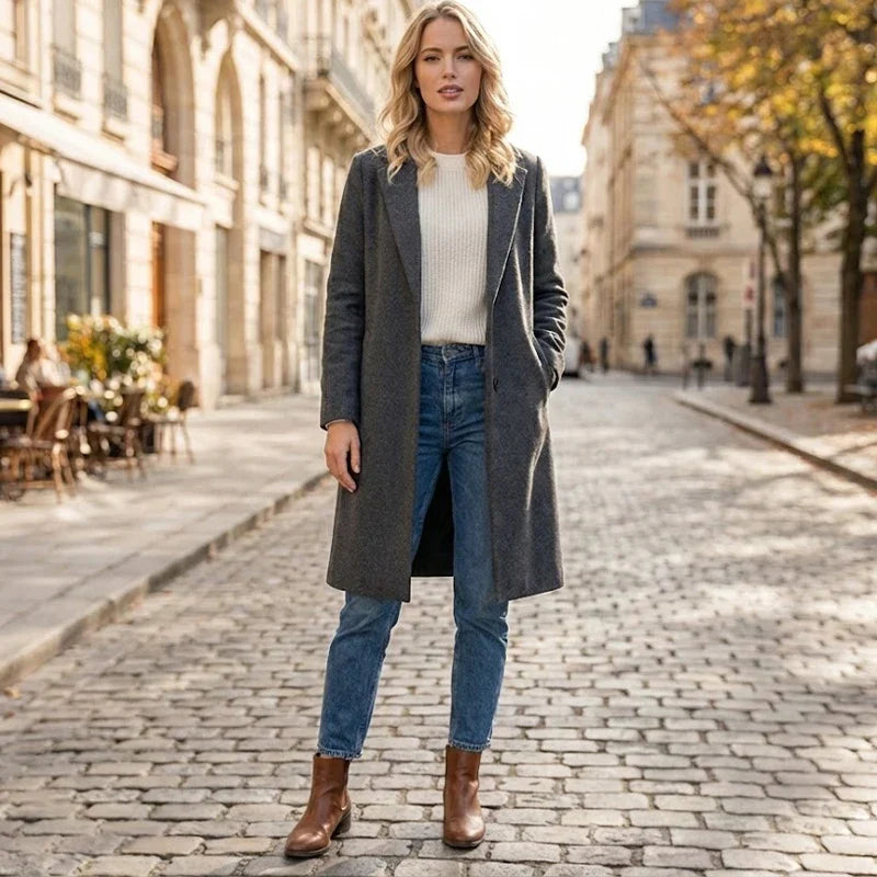 Trench Coat – Vintage Open Stitch Design for Stylish Layering