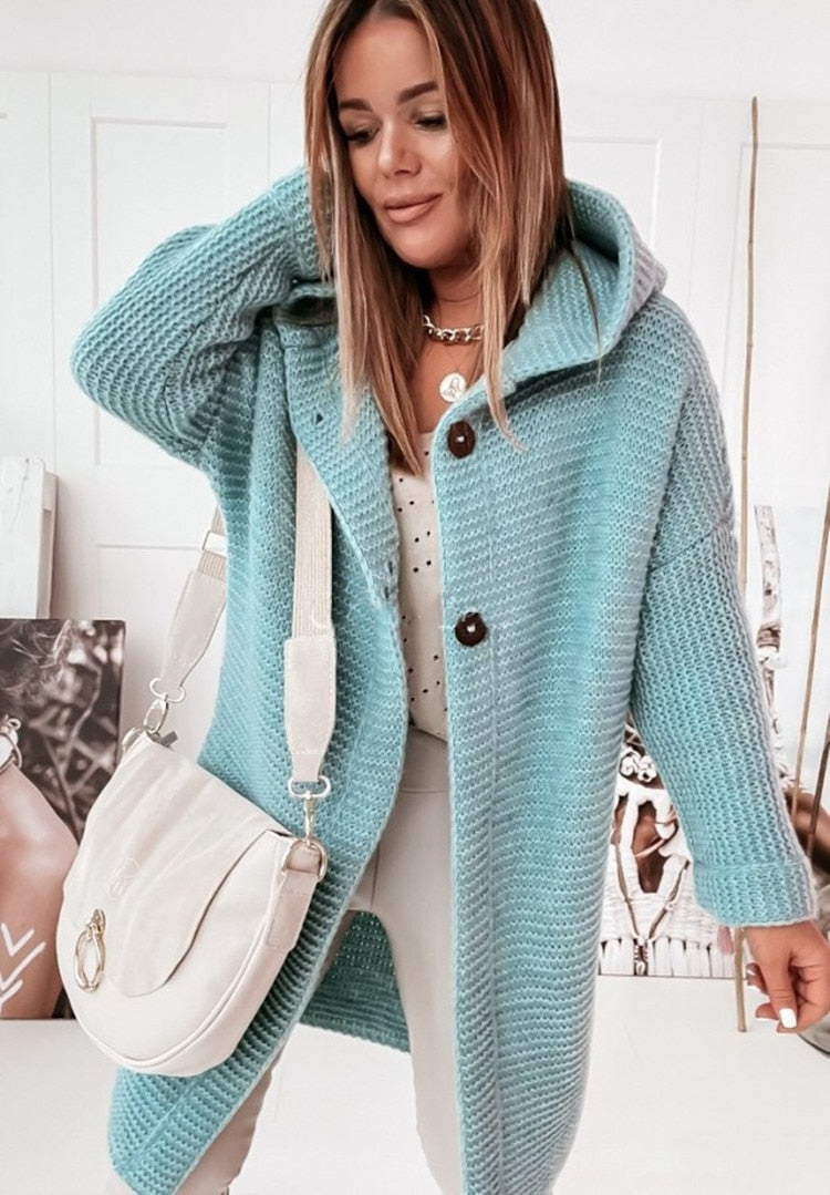 Women's Hooded Oversized Cardigan
