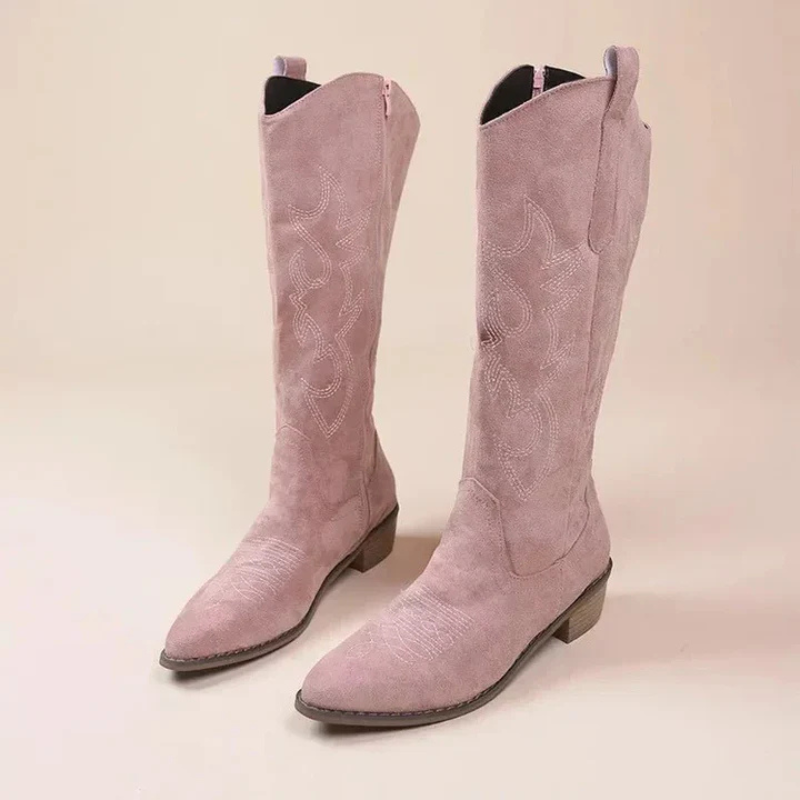 Modern Women’s Knee High Cowgirl Boots
