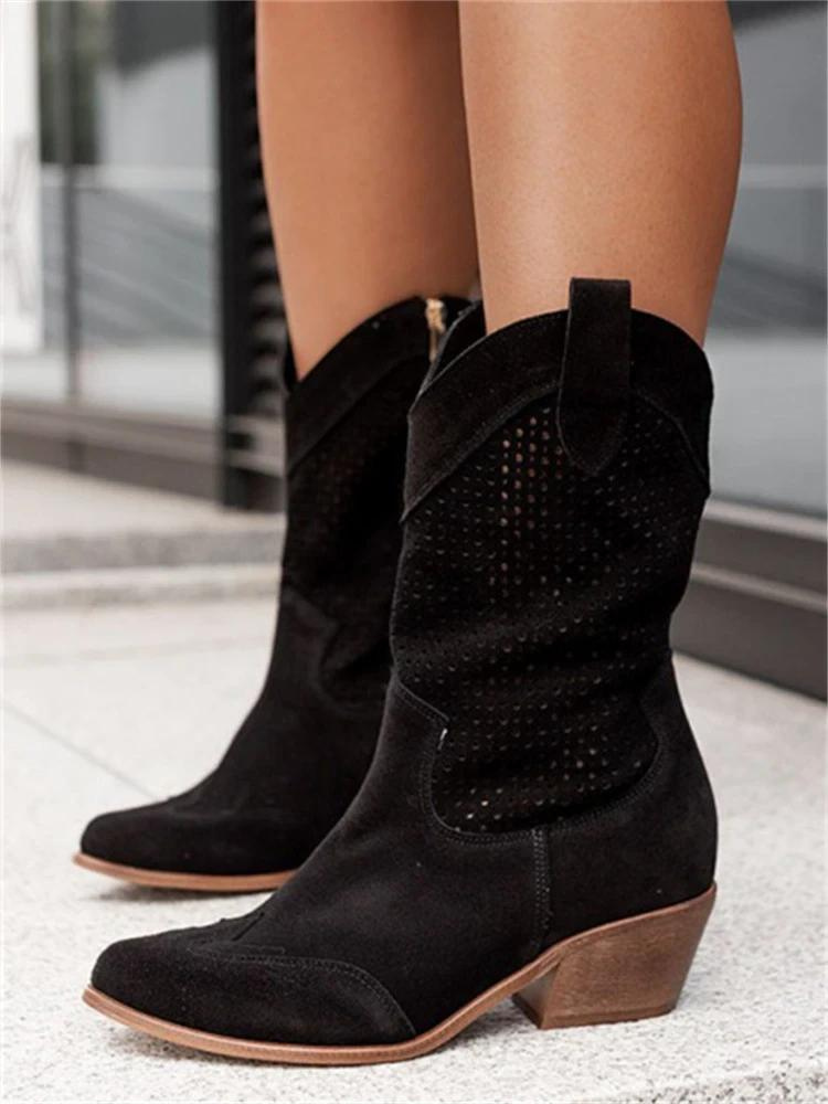 Elegant Heeled Women’s Cowgirl Boots