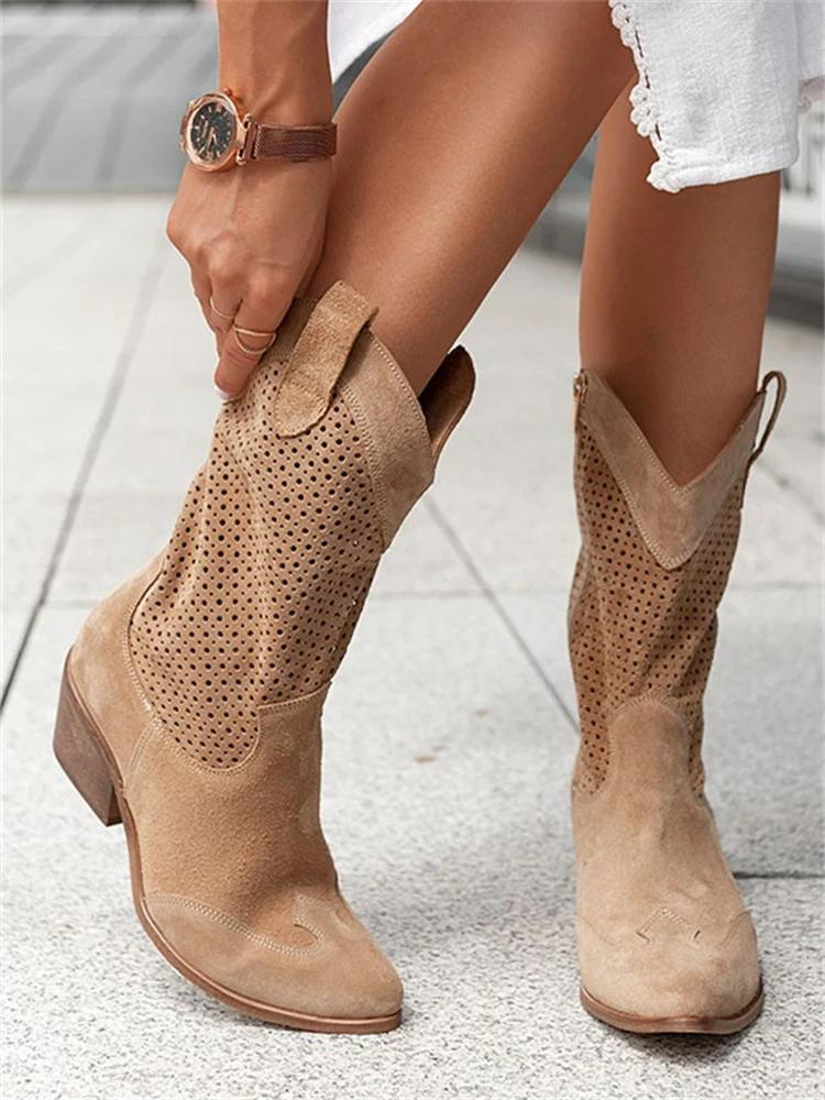 Elegant Heeled Women’s Cowgirl Boots