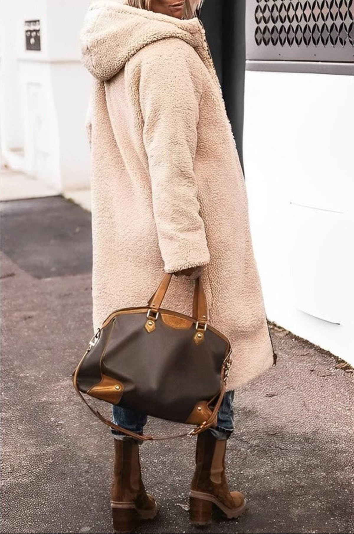 Women's Long Winter Coat Jacket With Hood