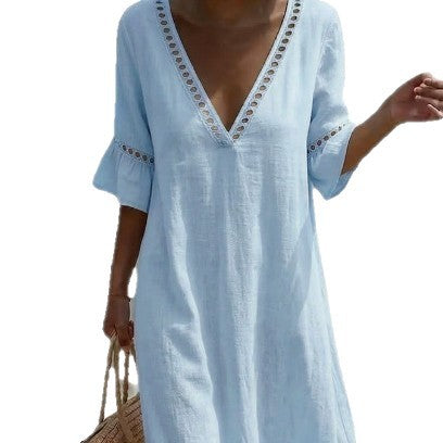 ELARA | Breezy Maxi Dress Flattering Comfort Seaside Style