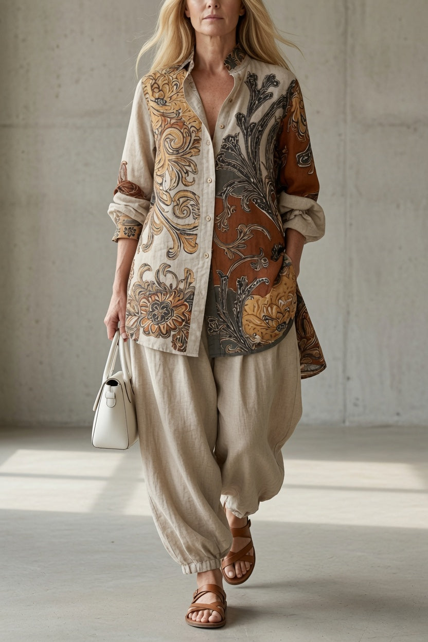 Tara | Vintage Boho Two-Piece Set for Women