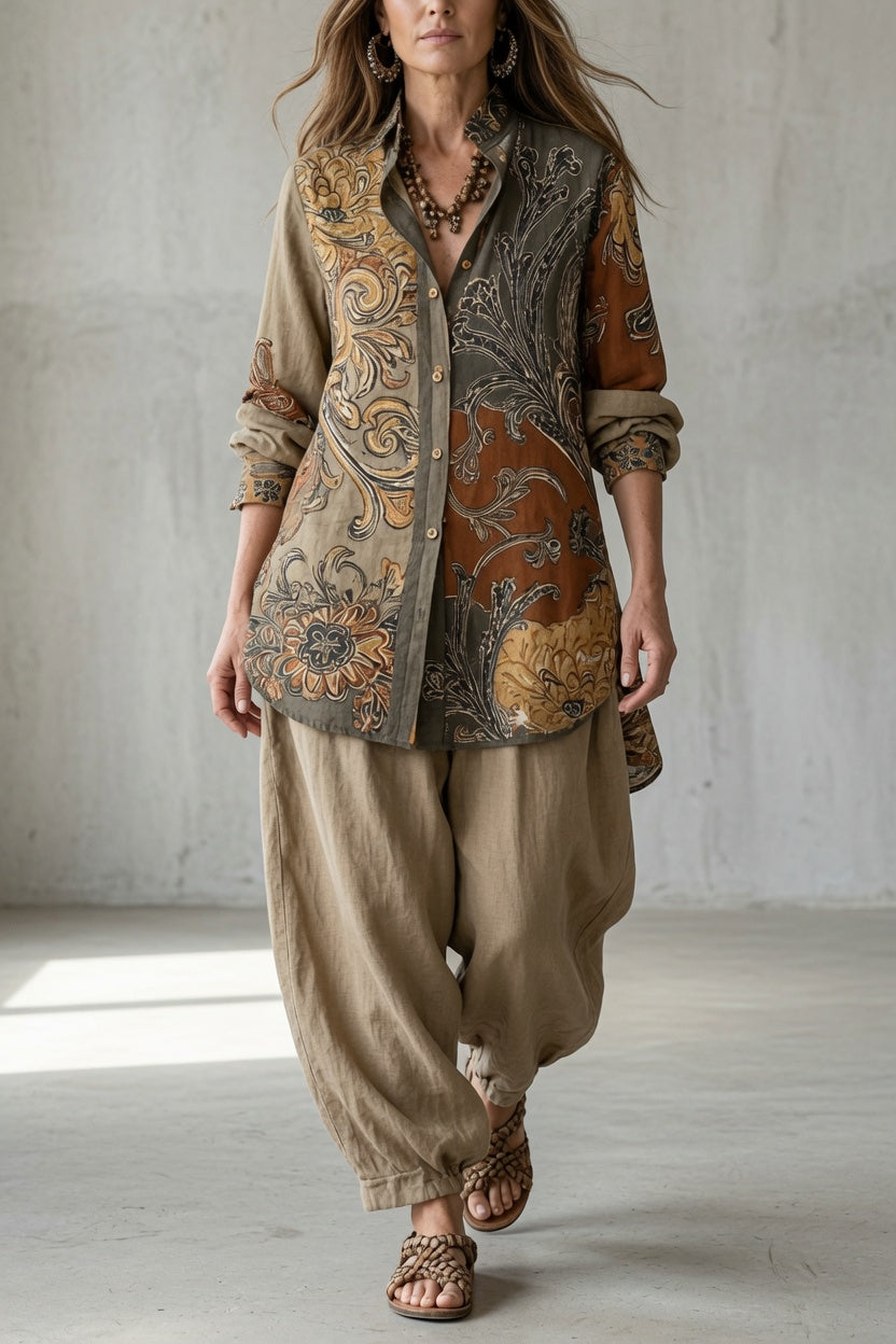 Tara | Vintage Boho Two-Piece Set for Women