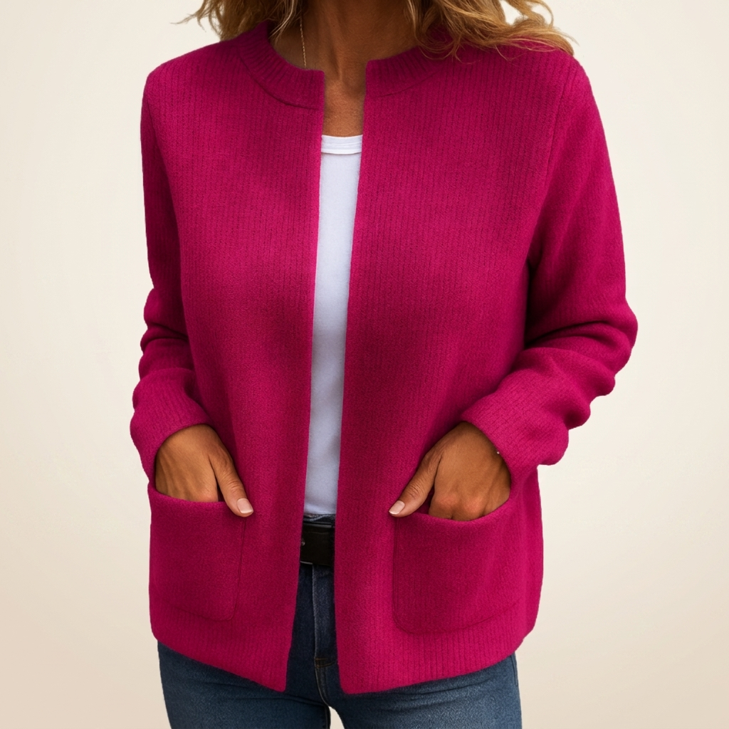 P|H - Soft Zip-Front Knit Cardigan Diane