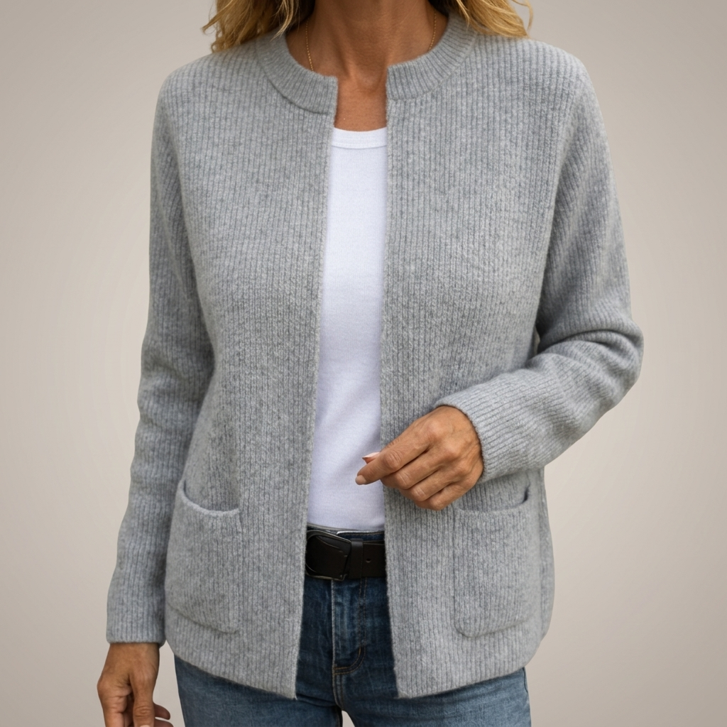 P|H - Soft Zip-Front Knit Cardigan Diane