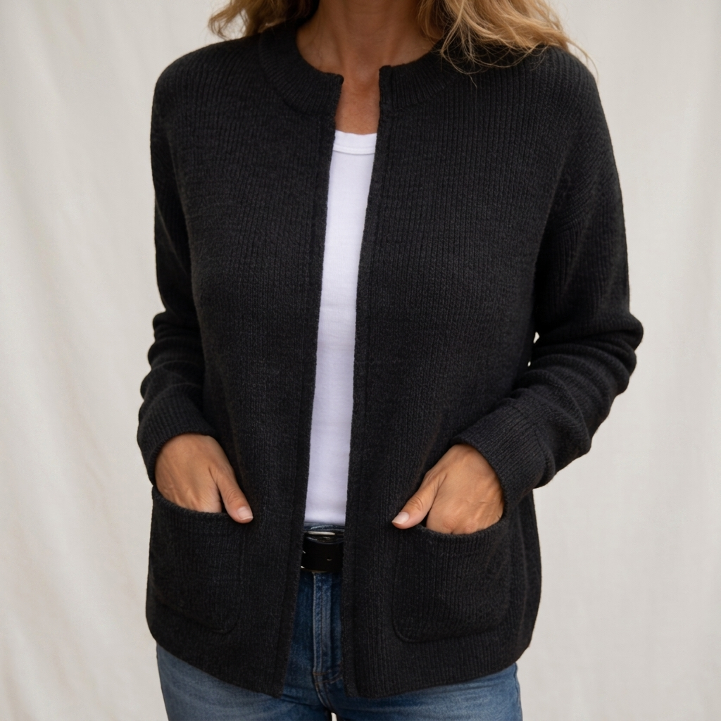P|H - Soft Zip-Front Knit Cardigan Diane