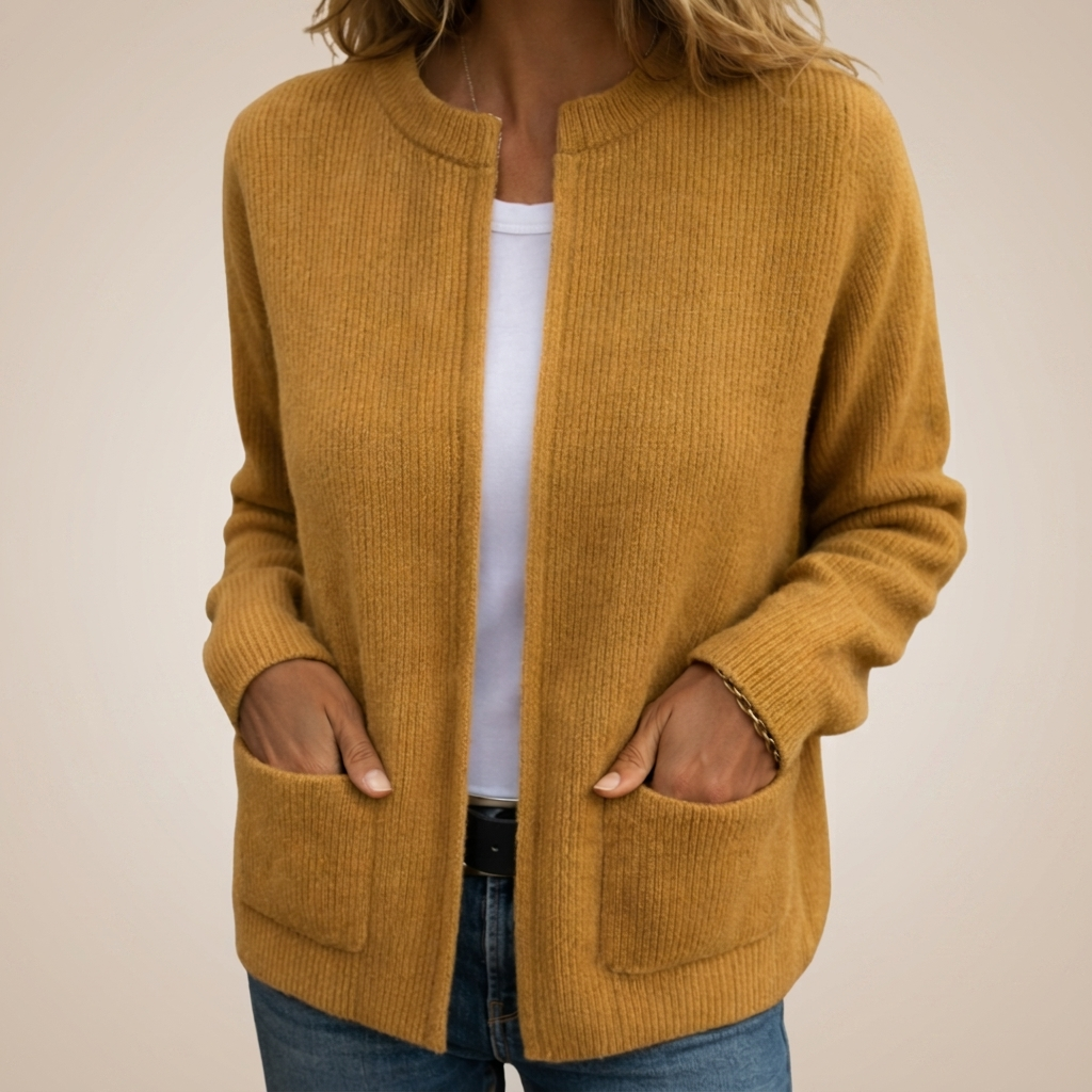 P|H - Soft Zip-Front Knit Cardigan Diane