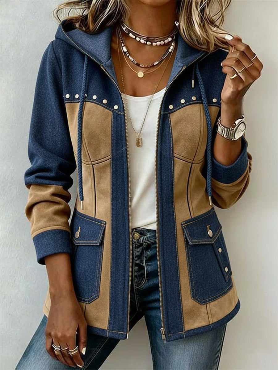 Sadie | Western-Inspired Two-Tone Jacket for Women