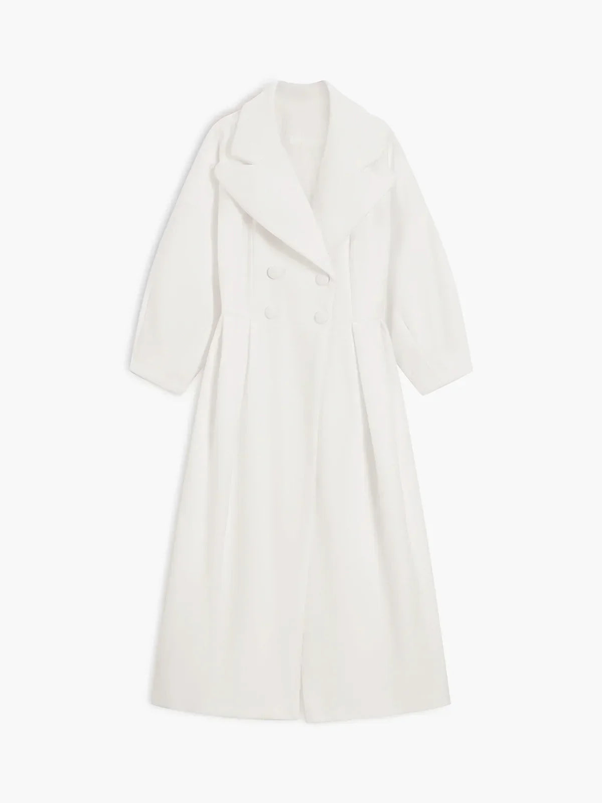 Women's Longline Double-Breasted Tailored Coat